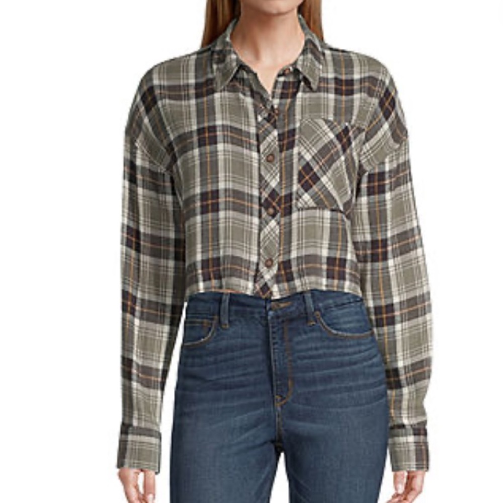Arizona Jean Co. Flannel Crop Top